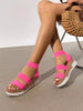 Women's Wedges Flatform Platform Sandals Open Toe Elastic Strap Casual Outing Vacation Flatform Platform Valentine's Day Summer Shoes
