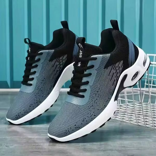 Men's Air Cushion Tennis Shoes Breathable Mesh Non-Slip Lightweight Athletic Sneakers For Running Walking